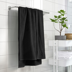 IKEA GULVIAL  (ИКЕА ГУЛВИАЛ)  -  Полотенце банное, черное, 70x140 см