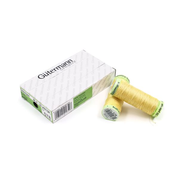 Нитки отделочные Gutermann Top Stitch 30 (30 метров), 5 кат. | 578 бледно-желтый