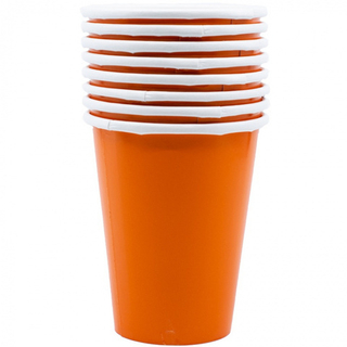 Стакан бум. 400мл d-90мм ОРАНЖЕВЫЙ гор.нап.1/50шт