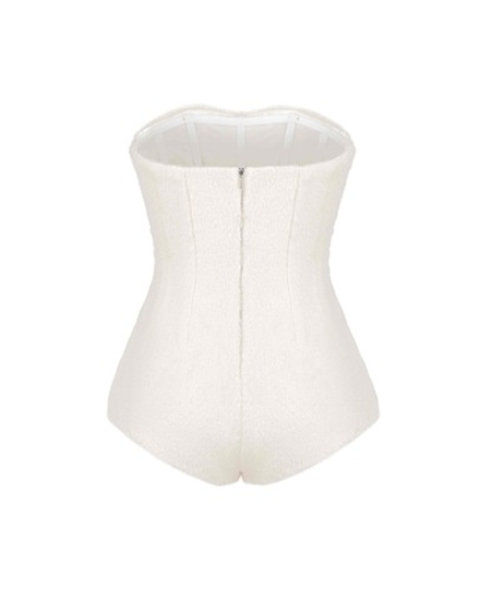 Топ-боди корсетное меховое