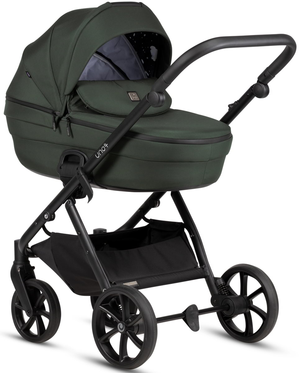 Детская коляска Tutis Uno 6 Plus Essential collection 4 в 1 с автокреслом Beno Black и базой 1602144 Pistaccio