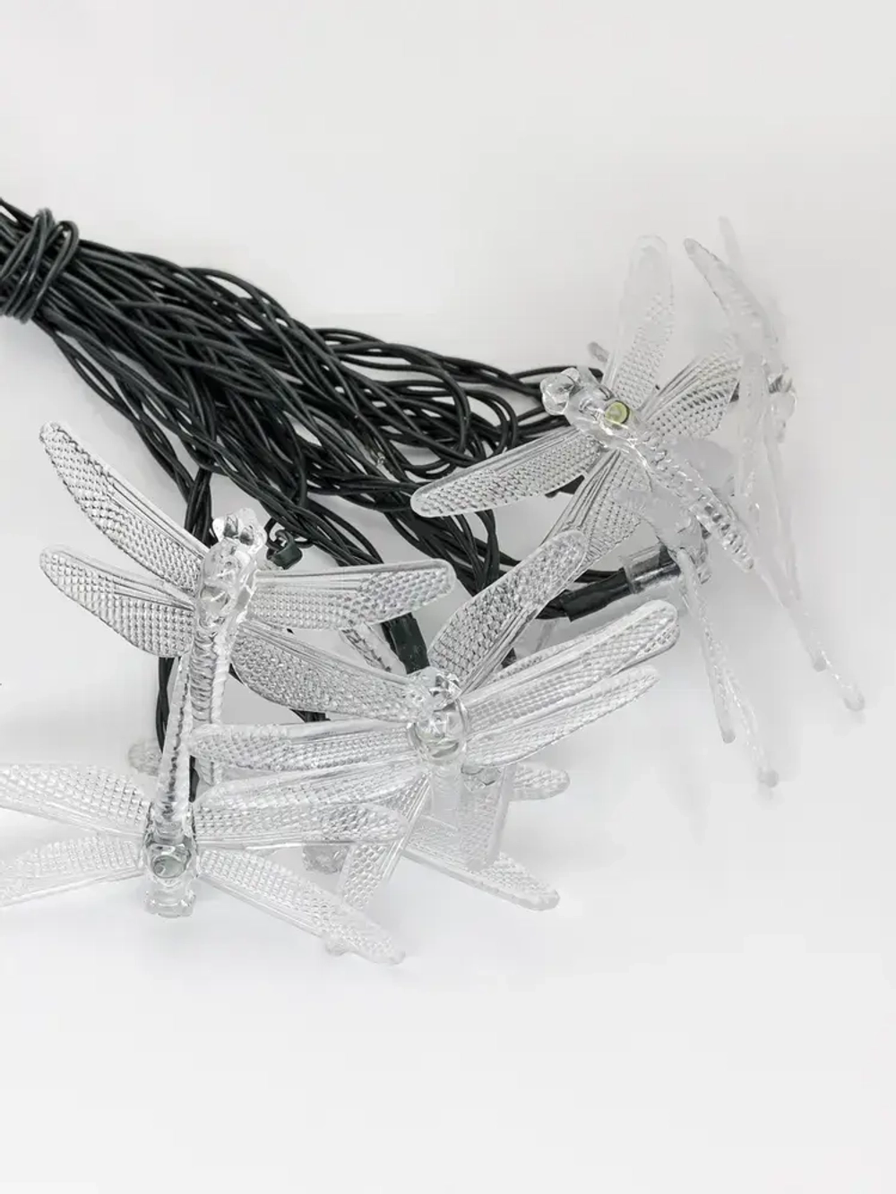 Светодиодная гирлянда садовая "Стрекозы" на солнечной батарее, ARTSTYLE, CL-SS28M, 20 светодиодов, 3,8м, мультицвет.