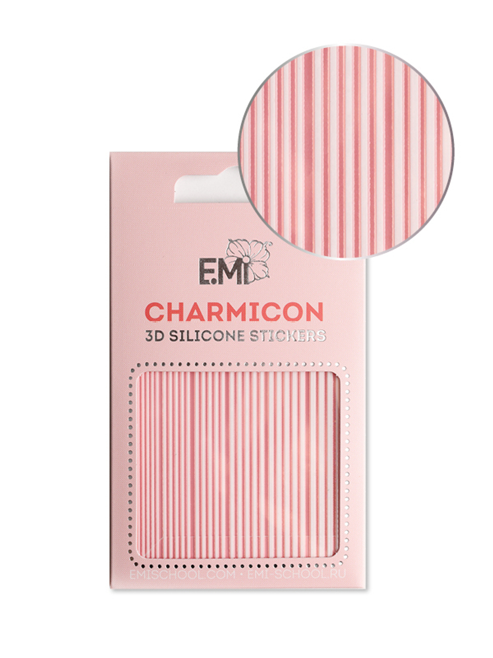 Charmicon 3D Silicone Stickers №163 Линии белые