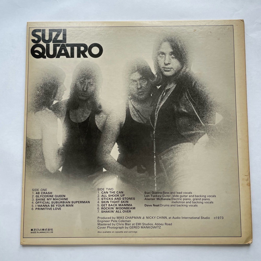 Винтажная виниловая пластинка LP Suzi Quatro Can The Can (Япония 1974) (Без Оби)