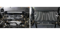 Защита радиатора Rival для Mercedes-Benz X-klasse (V - 2.3TD; 3.0D) 4WD 2017-н.в./Nissan Navara D40 (V - 2.5D) 2004-2010/Nissan Navara D40 рестайлинг (V - 2.5D; 3.0D) 2010-2015/Nissan Pathfinder R51 (V - 2.5D; 4.0) 2004-2010/Nissan Pathfinder R51 рестайлинг (V - 2.5D; 3.0D; 4.0) 2010-2014, сталь 3 мм, с крепежом, штампованная, 2111.4164.2.3