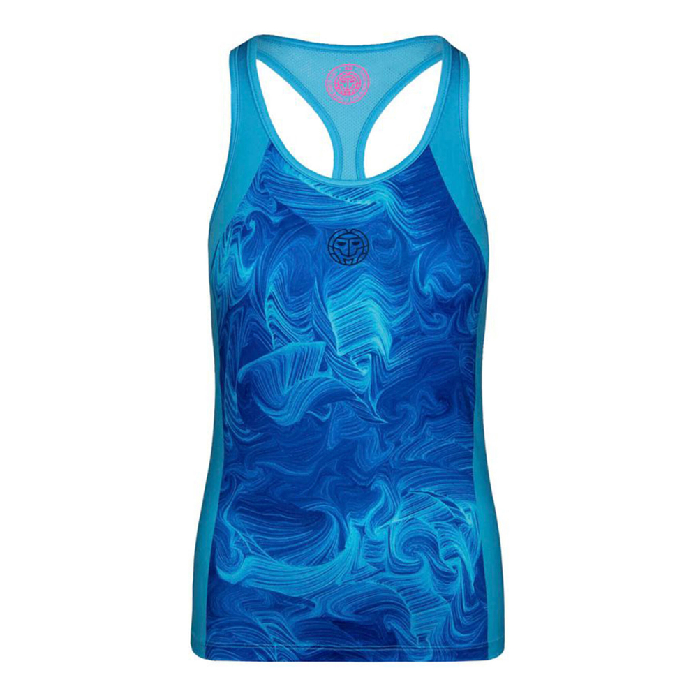 Женская теннисная майка BIDI BADU Jua Tech Tank Top Women - Light Blue, Multicoloured