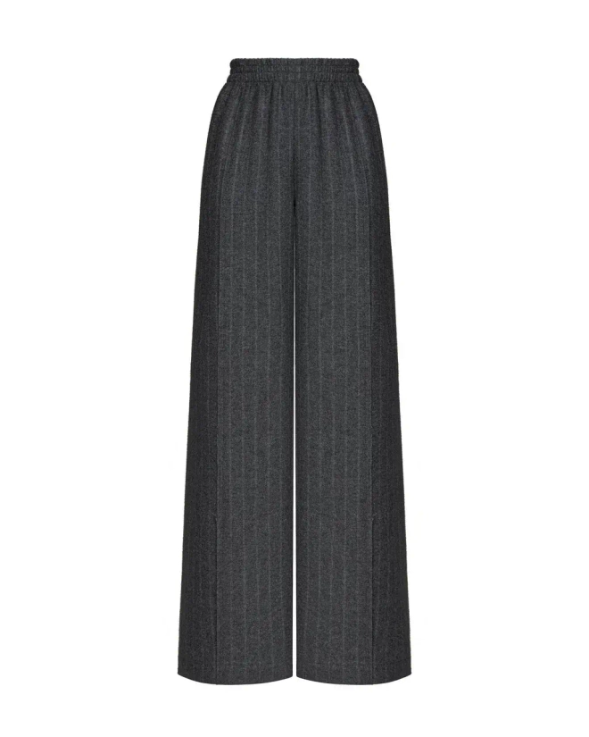 Брюки на резинке с необработанным краем