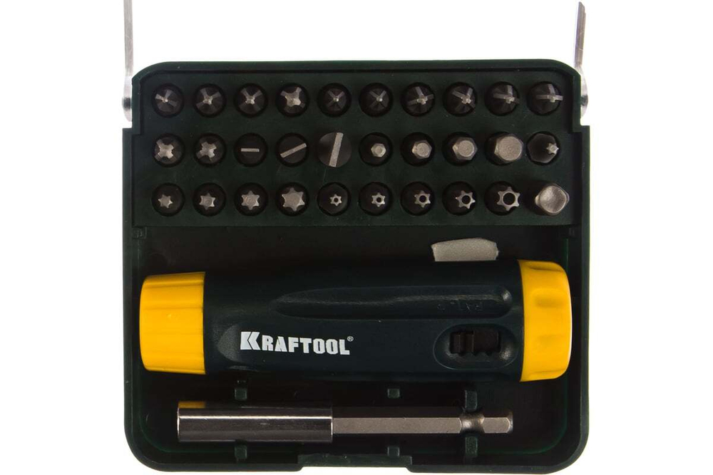 KRAFTOOL  Kompakt-32 с насадками 32 предм., Реверсивная отвертка (26142-H32)