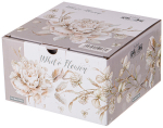 Пара чайная Lefard White flower 330мл фарфор,серый