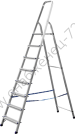 СИБИН 8 ступеней, 166 см, алюминиевая стремянка (38801-8)