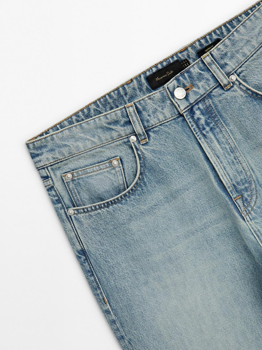 Massimo Dutti Джинсы из 100% хлопка, индиго