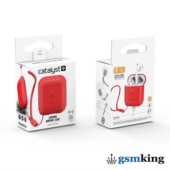 Catalyst Lanyard Case for AirPods 1 | 2 Flame Red (Красный)