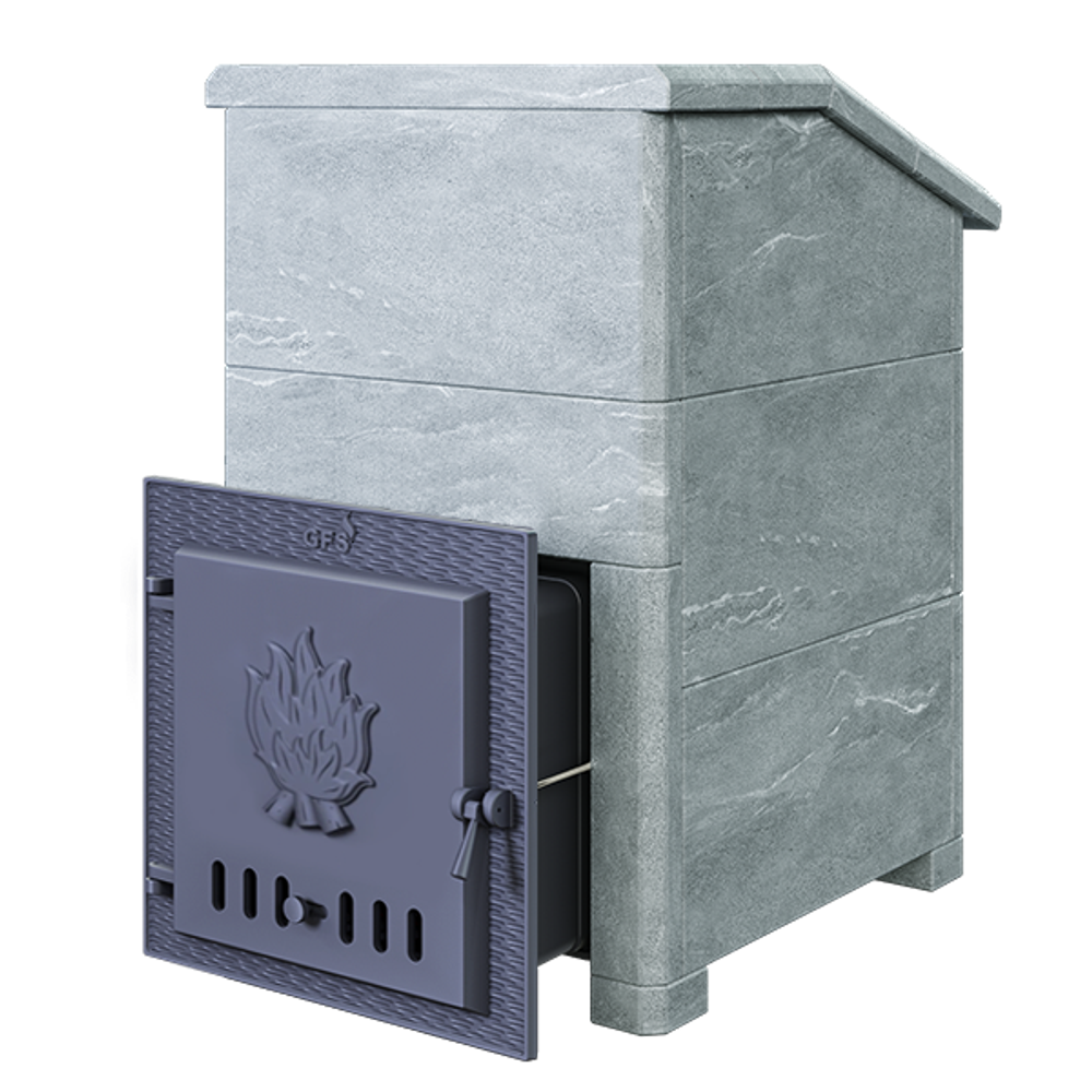 Чугунная печь для бани Комплект GFS ЗК 18 Президент 830/40 Талькохлорит