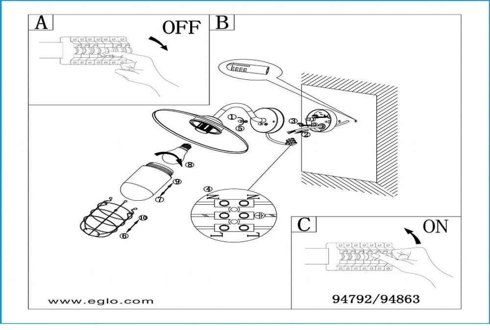 Светильник на штанге Eglo Melgoa 94863