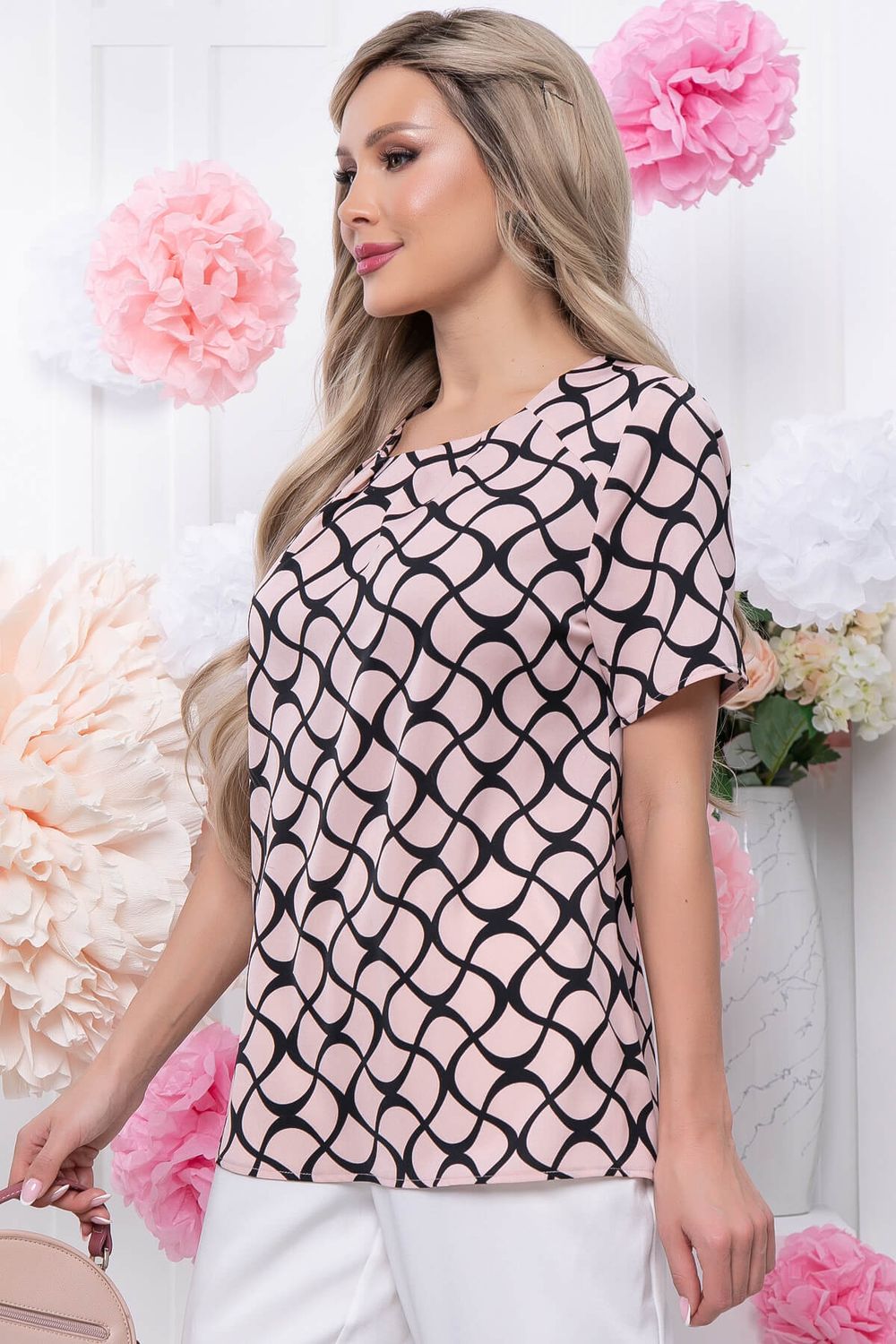 Блуза "Нильда" (пыльная роза) Б5762 LT Collection