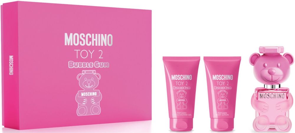 Moschino eau de toilette 50 мл + гель для душа и ванны 50 мл + парфюмированный лосьон для тела 50 мл Toy 2 Bubble Gum