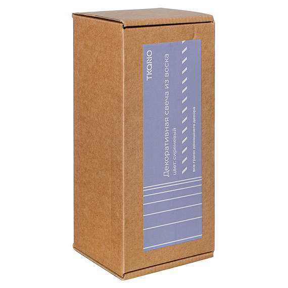 Свеча декоративная цвета лаванды Edge, 16,5см