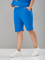 Костюм с шортами КНф-101П/васильковый