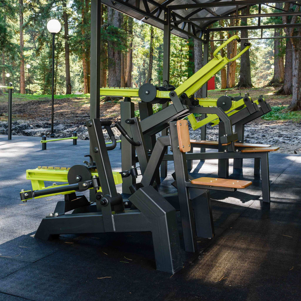 Power-1809 Уличный тренажер Наклонная тяга с переменной нагрузкой ZAVODSPORTA