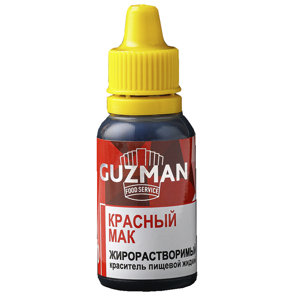 Краситель жидкий жирорастворимый Красный мак (410), GUZMAN, 15 г
