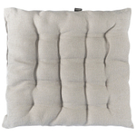 Подушка на стул из стираного льна серого цвета из коллекции essential, 40х40x4 см