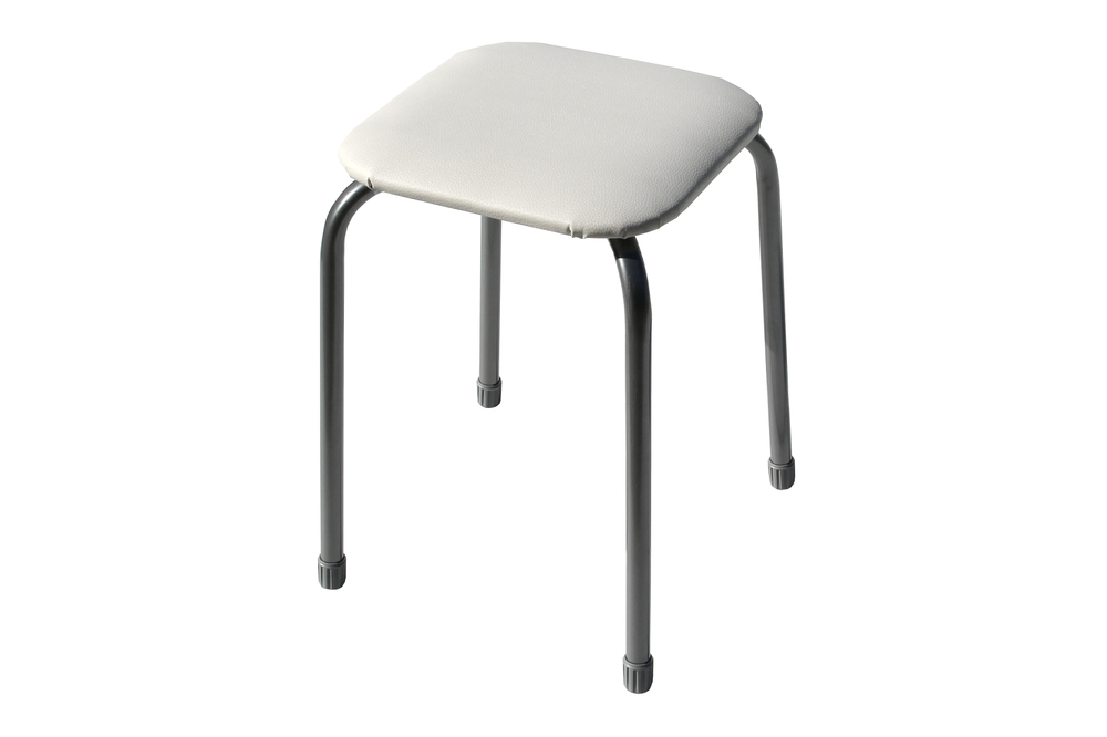 Табурет  Классика-3 арт.ТК03/СС (квадратное сиденье), светло-серый