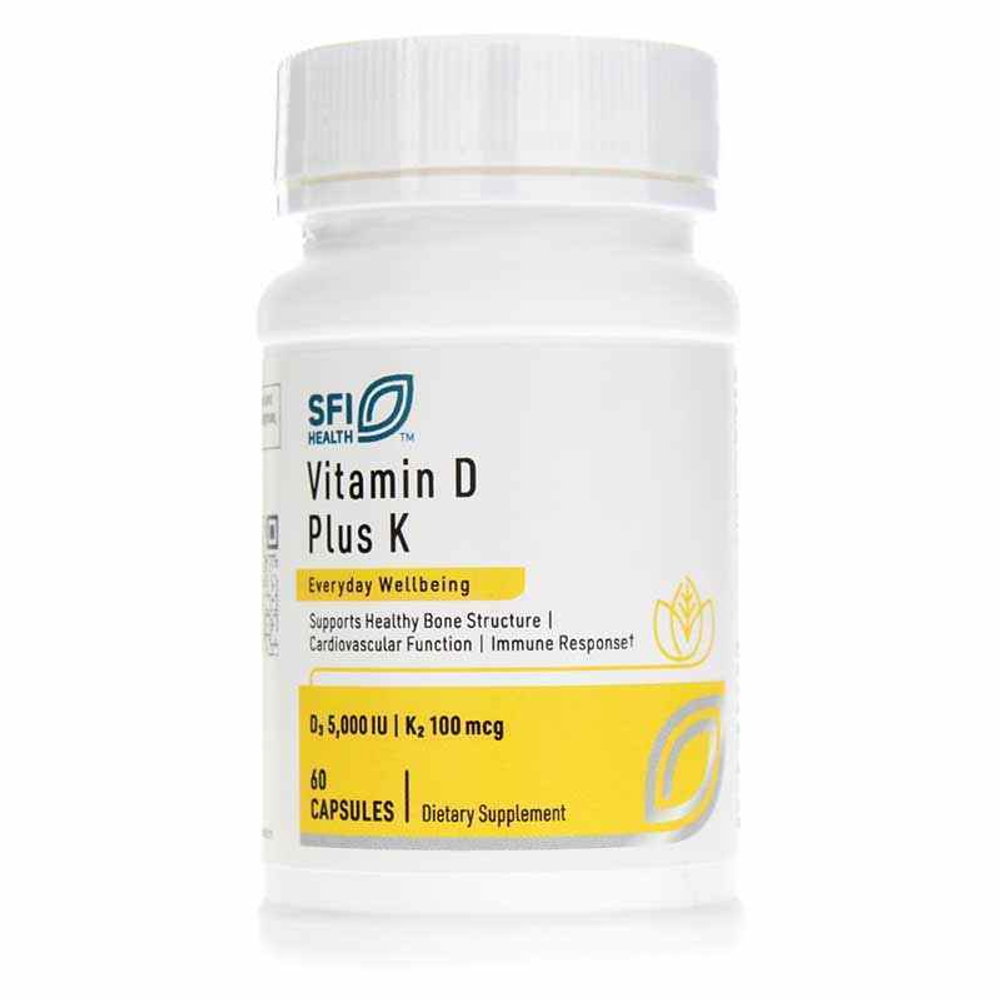 Klaire Labs - Vitamin D plus K 60 capsules