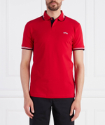 Поло Paul Curved BOSS GREEN - красный(50469245)