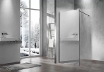 Душевое ограждение Vincea Walk-In VSW-1H100MRGM 100 стекло зеркальное/профиль вороненая сталь
