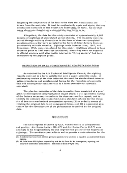 Project Blue Book Special Report 14 | United States Air Force