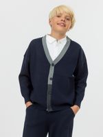 Кардиган для мальчика на пуговицах в школу AT1078 синий