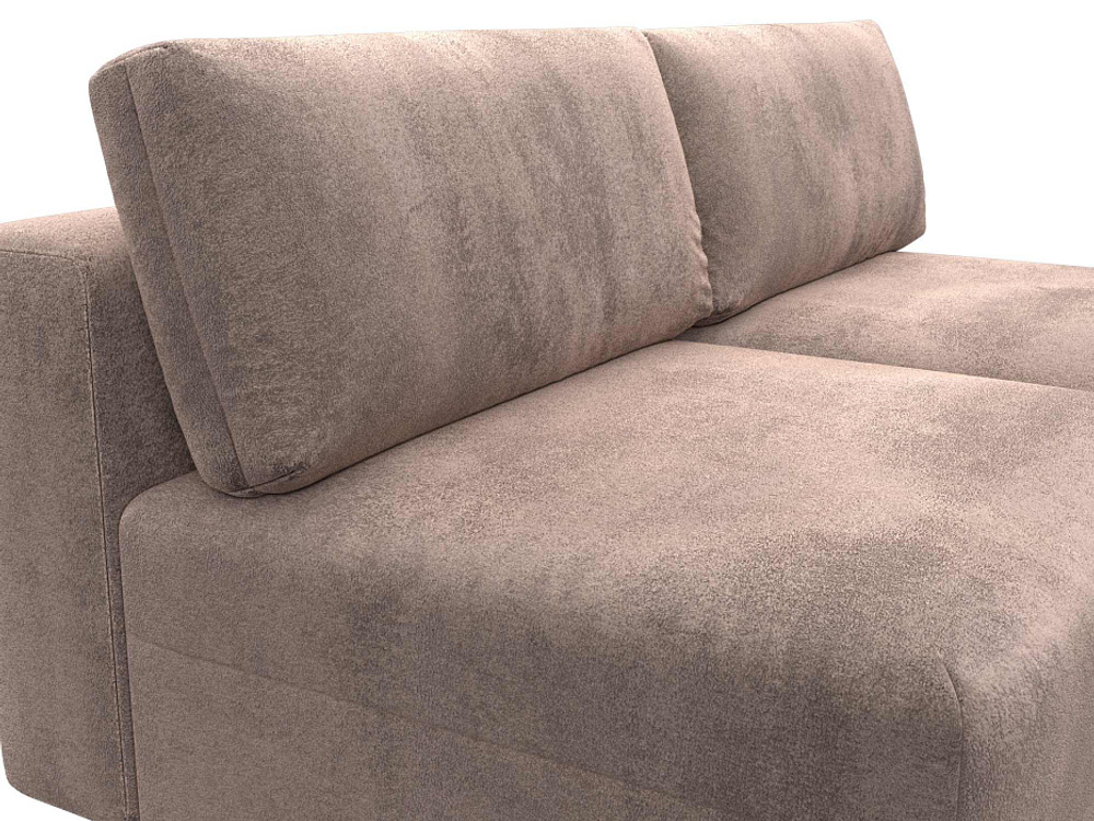 Диван прямой модульный Лига-060 НПБ, TOWER 05 бежевый, Велюр, 129456