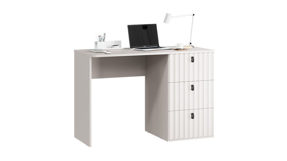Стол письменный с ящиками Кашемир/Кашемир матовый 109,2х50,5х74,8 см