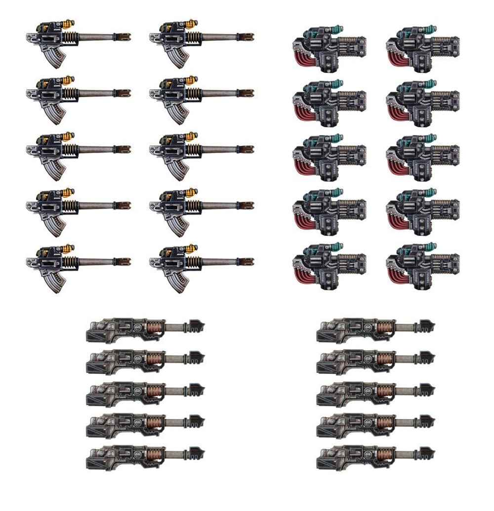 Heavy Weapons Upgrade Set – Volkite Culverins, Lascannons, and Autocannons