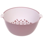 Дуршлаг пластиковый «SEGRETO» 22*23*10см пыльная роза