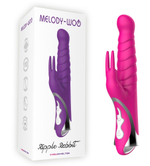 Ярко-розовый вибратор-кролик Ripple Rabbit - 23,5 см. (Цвет: ярко-розовый)