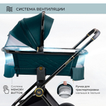 Детская коляска Sweet Baby Elegante 3 в 1 GL Blue