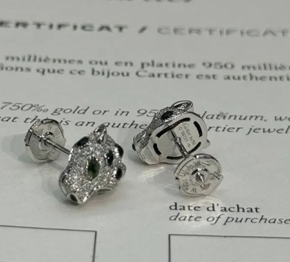 Серьги-пуссеты CARTIER Panthere