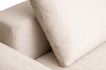 Диван Garda Decor трехместный Турин (Turin)(3 секции) с канапе и мех бежевый Koza3805-BEG 355*163,568 см