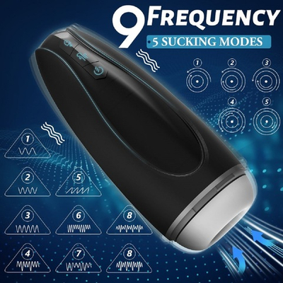 Вибромастурбатор с функциями всасывания и сдавливания 26 см