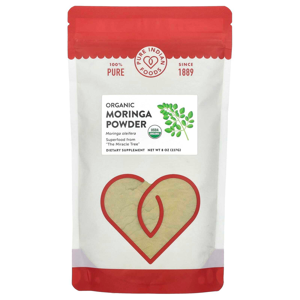 Pure Indian Foods, Органический порошок из моринги, 227 г (8 унций)