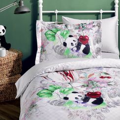 Постельное белье PANDA сатин делюкс TIVOLYO HOME Турция