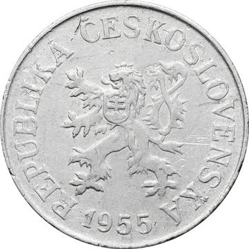 10 геллеров 1955 Чехословакия