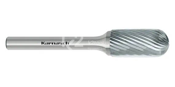 Борфреза твердосплавная Karnasch форма C, 3х14х3х38 мм, насечка HP-2, без покрытия, арт. 11.3020-025