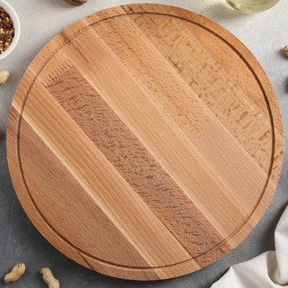 Блюдо для пиццы, массив бука, d=37 см