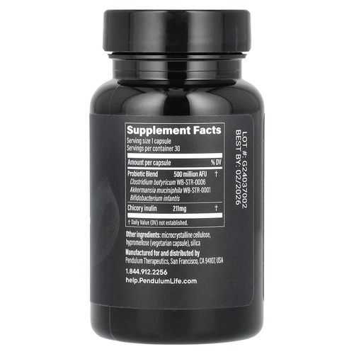 Pendulum, Пробиотик GLP-1, 30 капсул