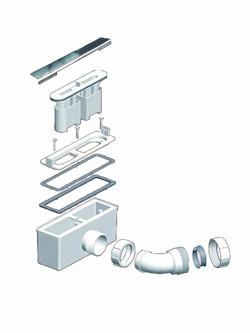 Душевой поддон WeltWasser  WW TR WW TRAB 10 CR 10000000911 Форма прямоугольная