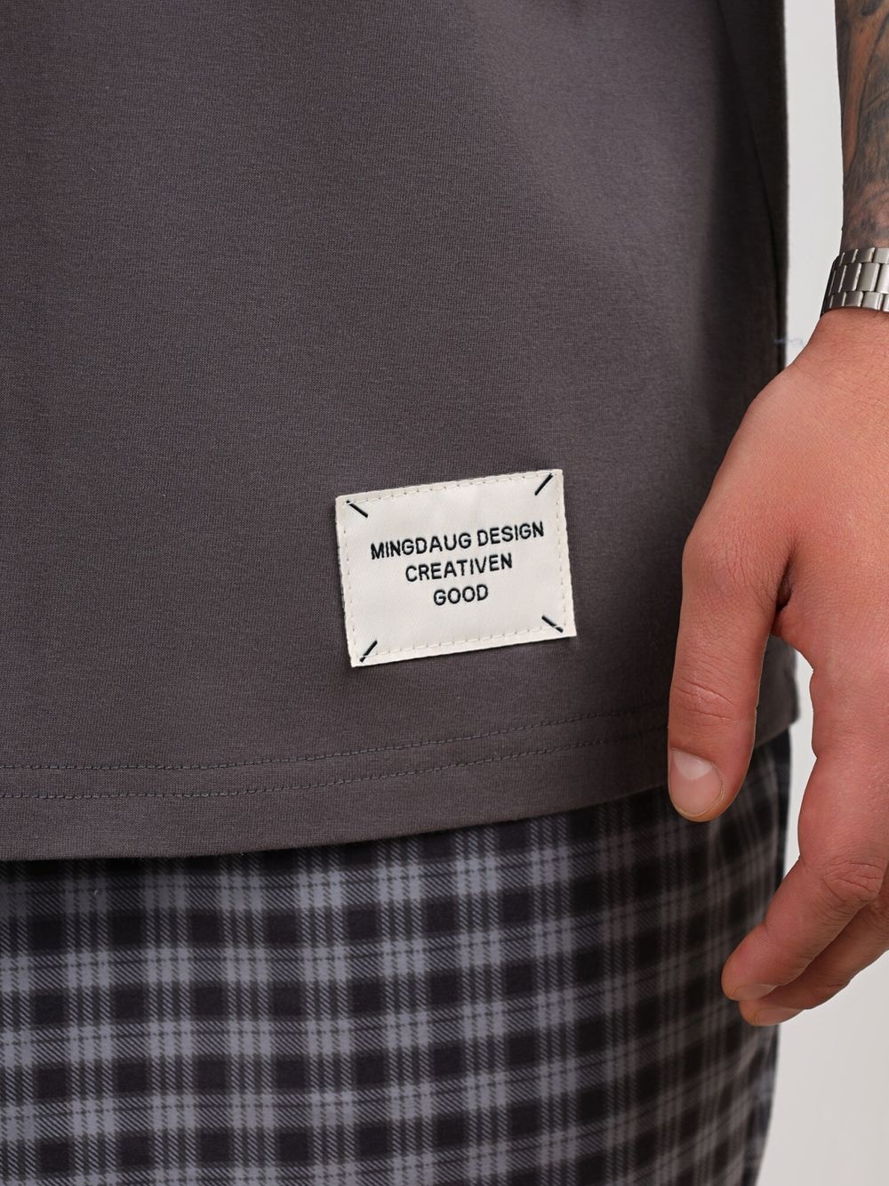 Фуфайка (футболка) мужская Генри-4 Виотекс ГРАФИТОВЫЙ