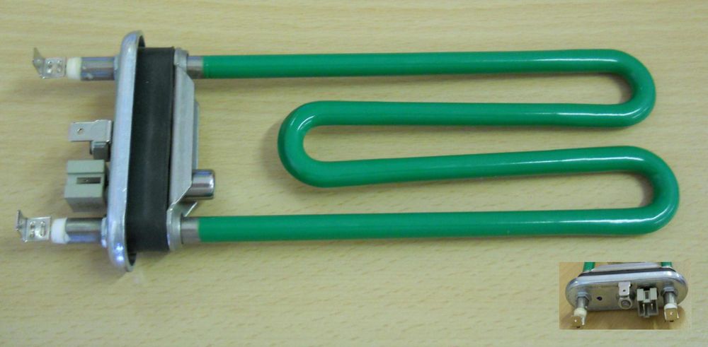 Тэн керамический для стиральной машины Samsung/LG 1700W, средний L-185mm/прямой с отв. под датчик, см. HTR000SA