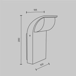 Настенный светильник светодиодный Maytoni   O446WL-L7GF3K